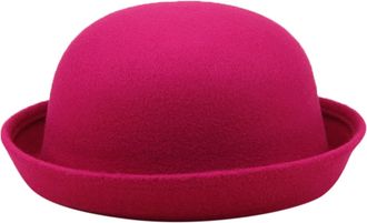 Generic Child Felthat Black Bowler Hat Top Hats Woolen Bowler Cap for Kids Adults Boys Girls Fancy Dress Kids Top Caps for World Book Day Unisex Children Hat 