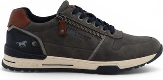 Mustang Jeans Mustang Grey Faux Leather Sneaker Sneakers Schoenen voor mannen - M0281006
