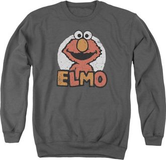 Gildan Sesame Street Elmo Name Adult Crewneck Sweatshirt