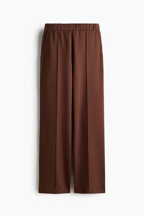 H&M Crease-front pull-on pants in Brown at Nordstrom, Size Xx-Large