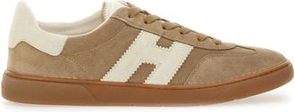 Hogan Brown Logo Sneakers