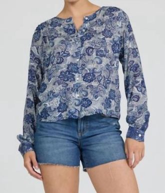 Dear John Denim Jess Top In Inverted Regatta