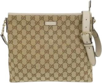 Gucci Pre-owned Cross Body Bags, female, Beige, Size: ONE SIZE Pre-owned Cross Body Bag