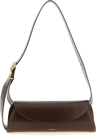 Jil Sander Brown Calfskin Shoulder Womens Bag