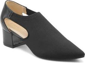 Adrienne Vittadini Gracee Cutout Bootie in Black Str at Nordstrom Rack, Size 7.5