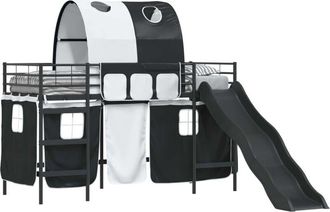 vidaXL Estructura De Litera Para Ni&ntilde;os Negro 99,5 X 190 Cm Metal Vidaxl