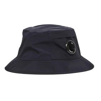 C.P. Company Hats, male, Blue, Size: M Chrome-R Lens Bucket Hat