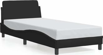 vidaXL Estructura De Cama Dover Negra De 90x190 Cm Con Tela Vidaxl