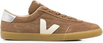 Veja Brown Logo Low-Top Sneakers