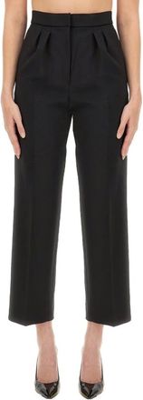 Max Mara Cropped Trousers - female - Max Mara - Cropped Trousers - Black - 2XS - Trousers