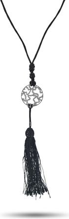 Tous 18K White Gold 0.25ct Diamond Openwork Tassel Necklace TO10-070926