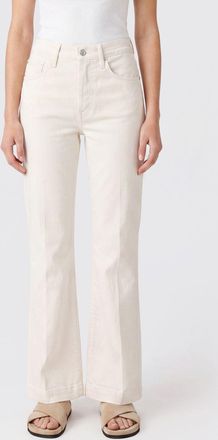 Cycle Jeans flared a vita media in denim stretch bianco