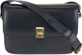 Celine Pre-owned Borsa a Spalla Vintage in Pelle con Carrozza di Cavalli - - Pre-owned - Donna - Nero - ONE SIZE