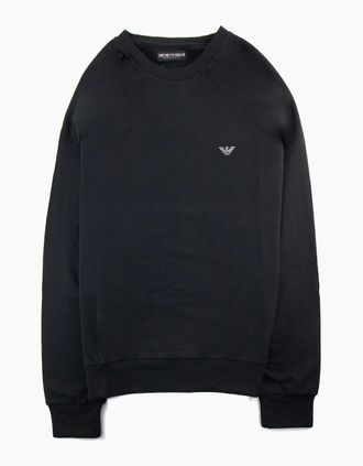 Emporio Armani Mens Emporio Armani Loungewear L/s Crewneck Sweater Black - Size: 42
