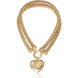 Juicy Couture Layered Heart Bracelet, Gold Tone at Nordstrom