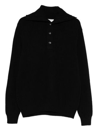 Amaranto Black Crewneck Sweater