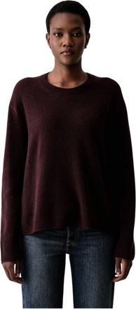 Marc O'Polo Jersey de cuello redondo - Knitwear - Mujer - Marr&oacute;n - XS