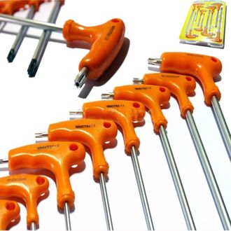 Trade Shop Trade Shop - Juego De 7 Llaves Torx Profesionales Con Mango En T
