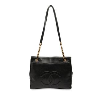 Chanel Pre-owned Womens Cc Caviar Chain Tote - Black Leather - One Size