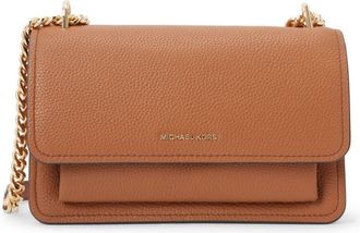 Michael Kors small Claire crossbody bag - women - Leather - One Size - Brown