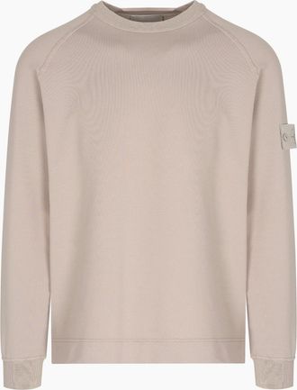 Stone Island Mens GHOST S00F4 SWEATSHIRT - Brown/Cream - Size: 44