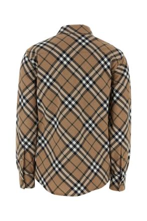 Burberry 8093314 C1202 Lindenipcheck Exterior: Polyester Wool Camicie Shirt