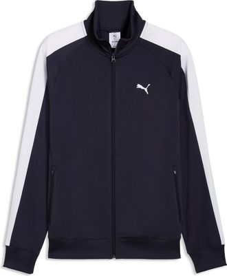 Puma Trainingsjacke PUMA T7 FOUNDATION POLY TRACK JACKET, Herren, Gr. XXL, new navy, Trikot, Obermaterial: 100% Polyester, unifarben, regular fit normal, J