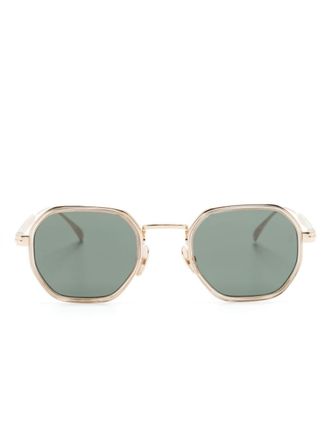 Eyewear by David Beckham geometric-frame sunglasses - unisex - Titanium - 49 - Gold