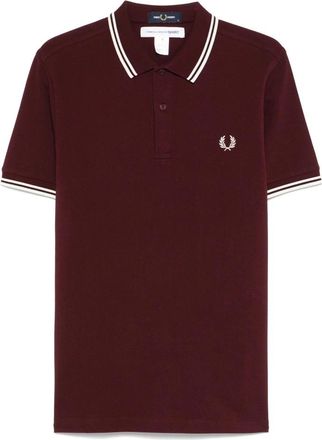 Comme Des Gar&ccedil;ons Polo Shirt met Slogan - Heren - Polos - Rood - L - Katoen - Tops