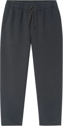 American Vintage Carvin Cropped Broek - Heren - Broeken - Blauw - Maat: L Katoen