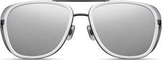 Matsuda M3023 MBK-MWT Mens Sunglasses White Size 57