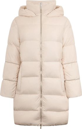 PESERICO hooded quilted coat - Neutrals