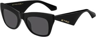 Etro Stijlvolle zwarte zonnebril - Dames - Zonnebrillen - Zwart - 51 MM - Accessoires