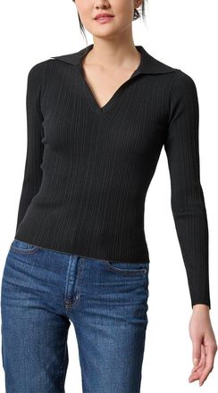Lilla P Slim Fit Long Sleeve Rib Henley Sweater