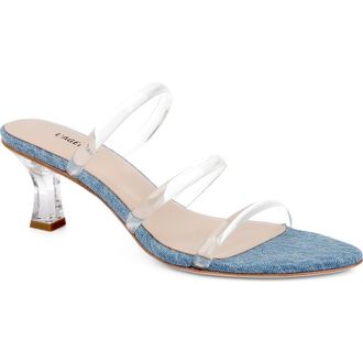 L'agence Ludovica Slide Sandal in Light Blue at Nordstrom, Size 6.5