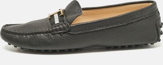 Tod's Tods Black Leather Penny Loafers