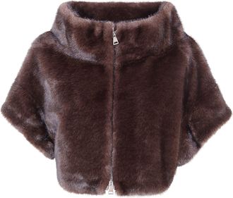 Betta Corradi Mink Cache Coueur Zip Jacket