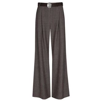 Caroline Biss Caroline Biss - Wide Leg City Chic Broeken - Dames - Broeken - Bruin - Maat: 3XL Viscose
