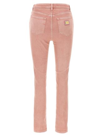 Dolce & Gabbana Garment-Dyed Stretch Denim Jeans - Rose