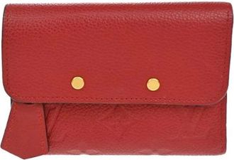 Louis Vuitton Pre-owned Wallets, female, Red, Size: ONE SIZE Pre-owned Leather Wallet