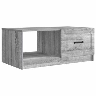 vidaXL Mesa De Caf&eacute; Gris Sonoma 90 X 50 X 37 Cm Madera De Ingenier&iacute;a Vidaxl