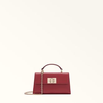 Furla 1927 Borsa Mini M Ciliegia D Rosso Pelle Stampata Donna