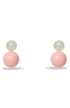 Lele Sadoughi Oasis Double Drop Earrings in Blush Opal at Nordstrom
