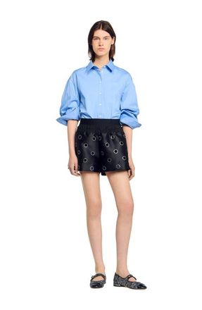 Sandro Rhinestone shorts in Black at Nordstrom, Size 34 Eu