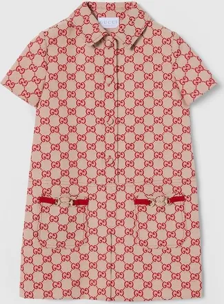Gucci Kids - GG Canvas Dress, White, Ready-to-wear