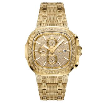 JBW Heist Quartz Diamond Gold Dial Mens Watch J6380A