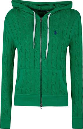 Polo Ralph Lauren Cardigan in maglia a trecce - Verde