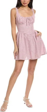 Seraphina Sleeveless Linen-Blend Mini Dress