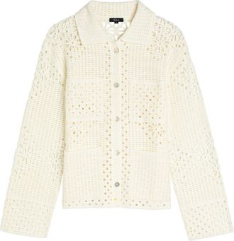 Rails Patmos Crochet Open-knit Cardigan - Ivory - S (UK8-10 / S)