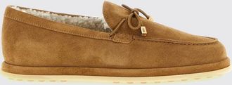 Tod's Suede Calfskin Loafers with Wool Lining and a Rubber Sole